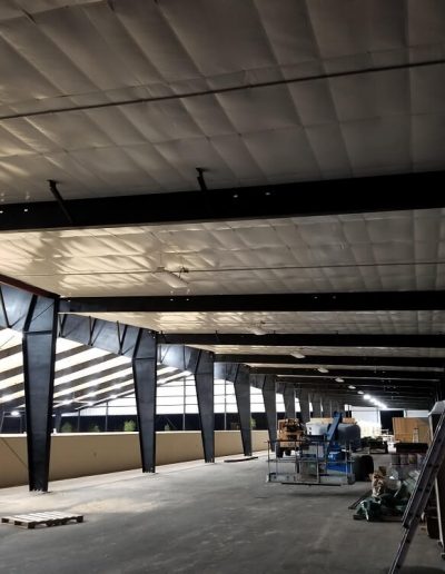 Interior of Garage Steel Building Florida