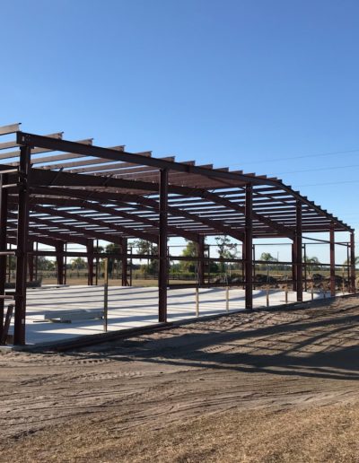 Commercial Red Steel Iron Building Florida